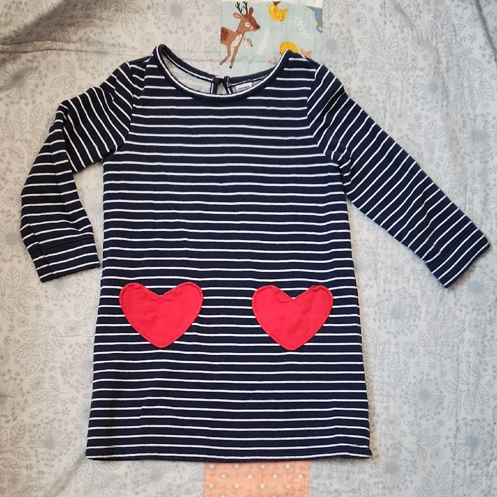 Old Navy Navy and White Striped Dress